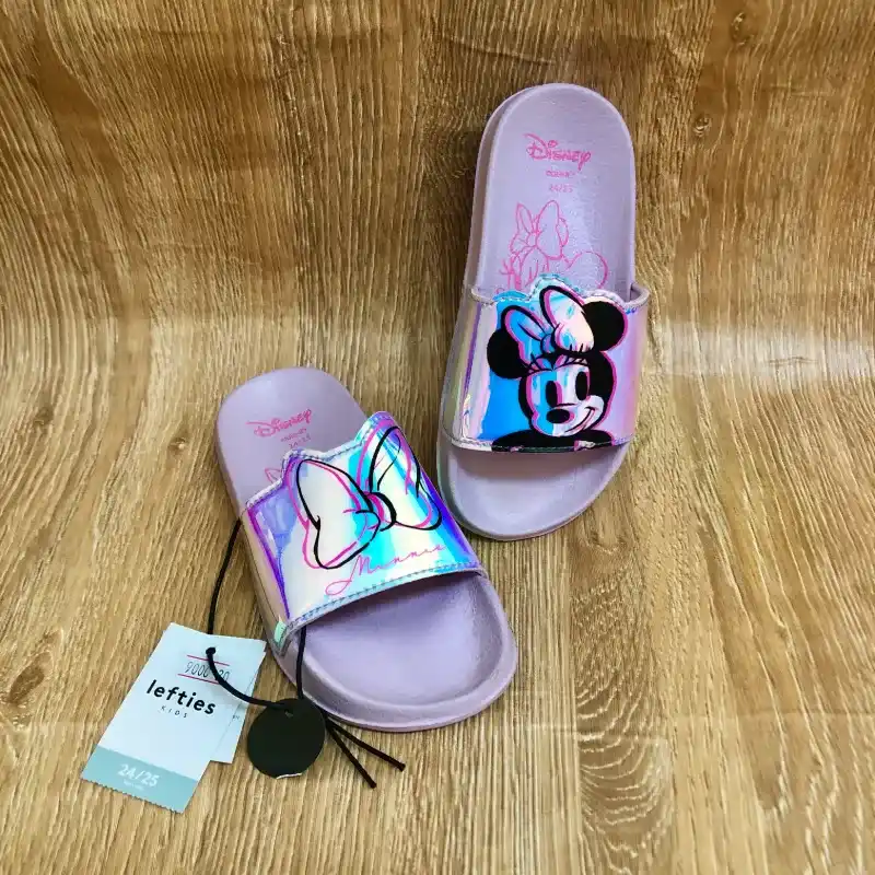 Chancletas de Minnie Mouse color violeta 