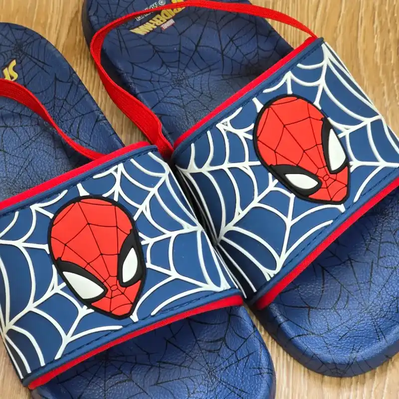 Chancletas de Spiderman color azul