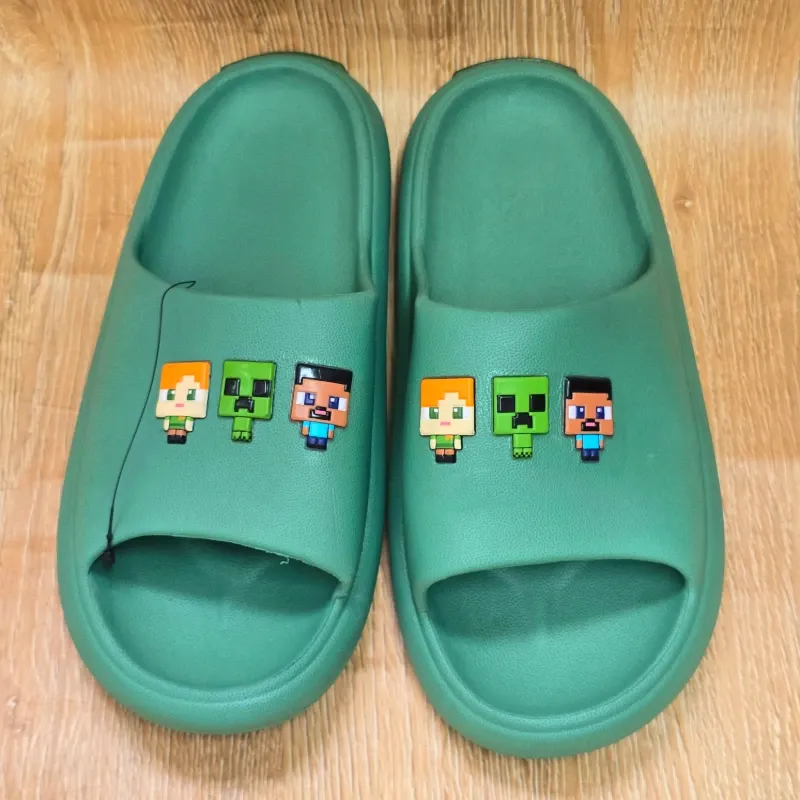 Chancletas verde de Minecraft