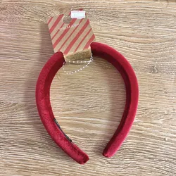 Cintillo de gamuza color rojo 