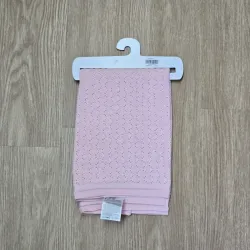 Colcha color rosa pastel