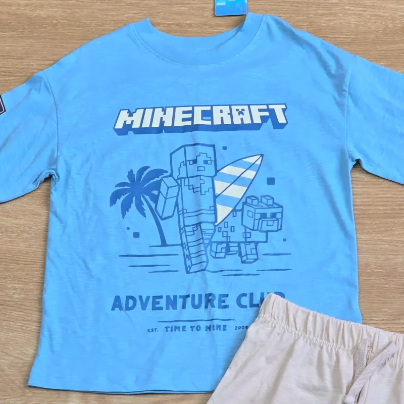 Conjunto azul de Minecraft