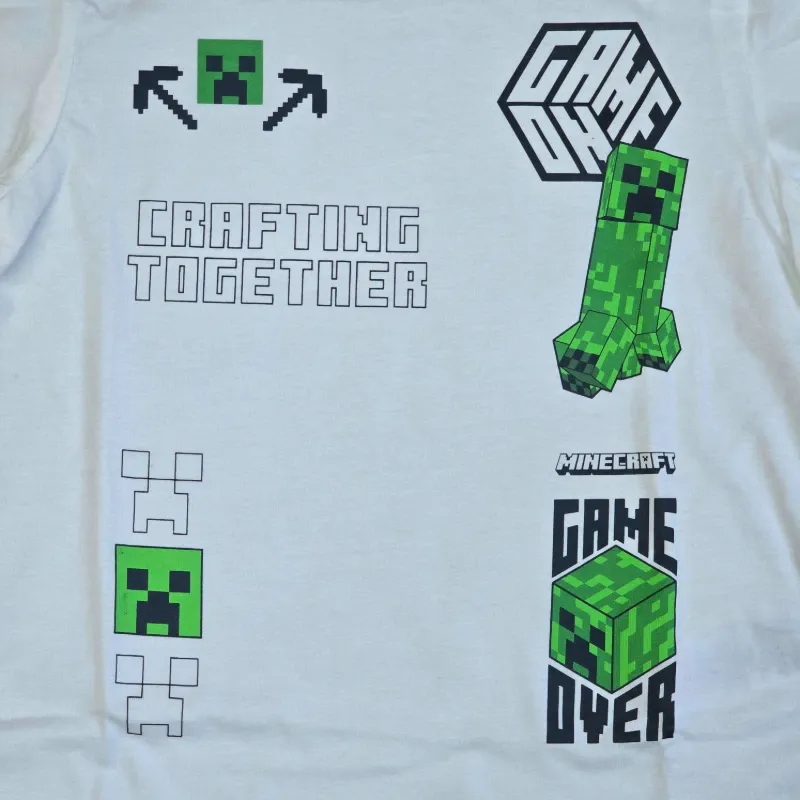 Conjunto Blanco y Verde Minecraft