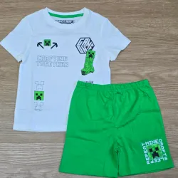 Conjunto Blanco y Verde Minecraft