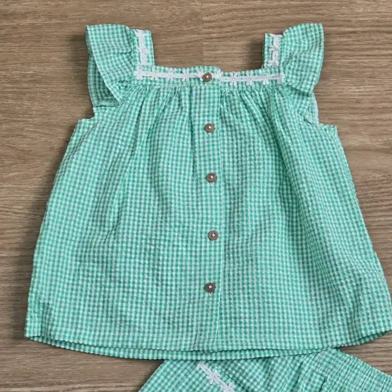 Conjunto color verde de Blusa y Short