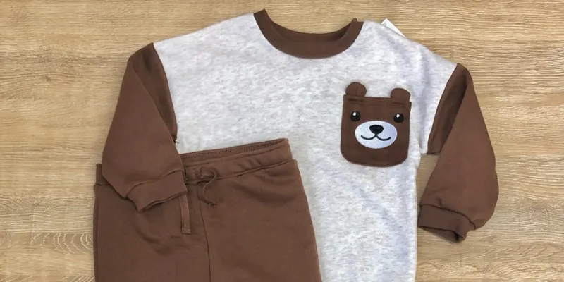 Conjunto con osos color marrón 