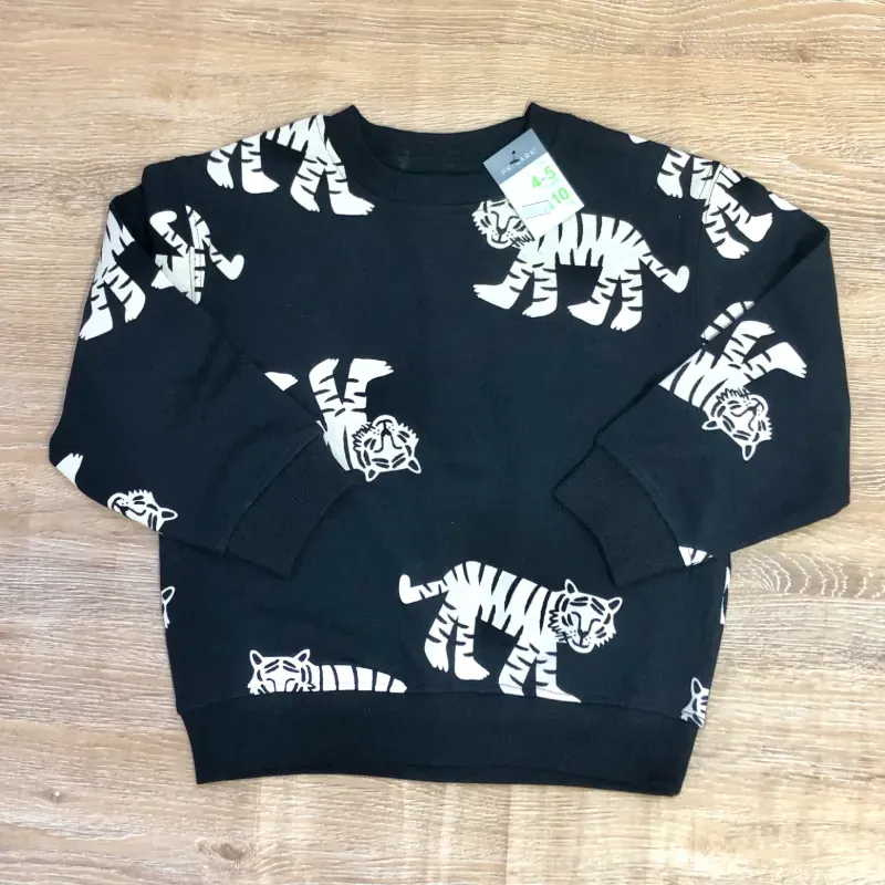 Conjunto con tigres color negro