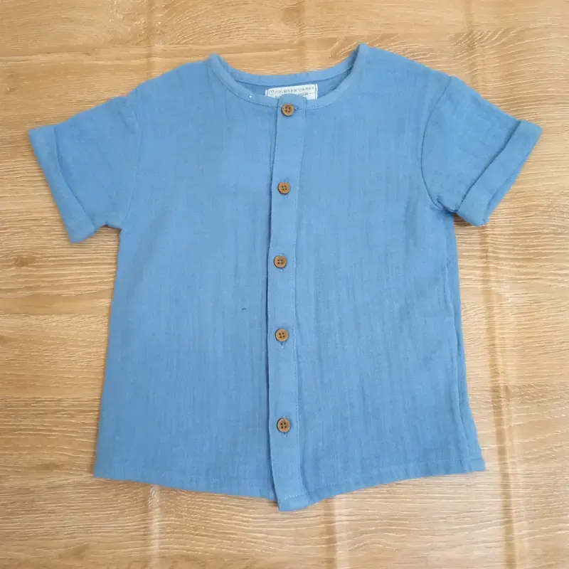Conjunto de algodón color azul