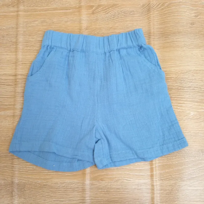 Conjunto de algodón color azul