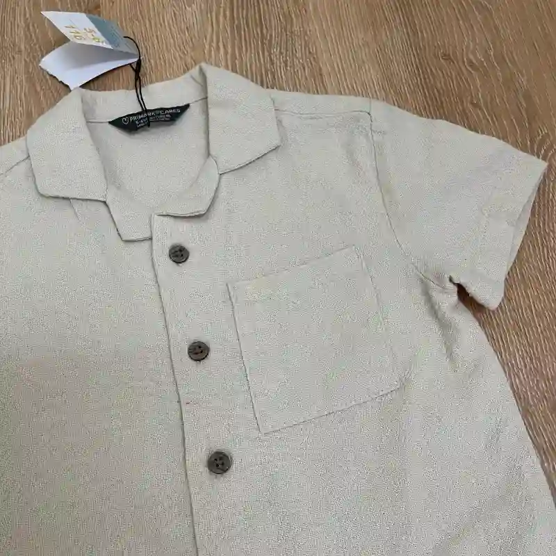 Conjunto de algodon color beige