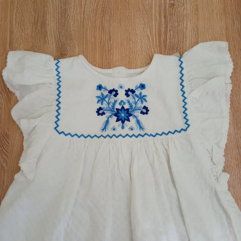 Conjunto de algodón color blanco 