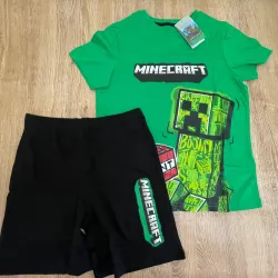 Conjunto de Minecraft pulóver verde