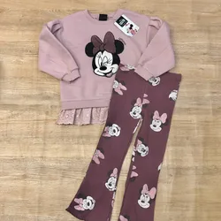 Conjunto de Minnie Mouse color rosado