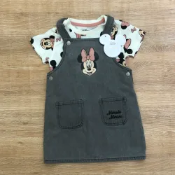 Conjunto de overol con Minnie Mouse 