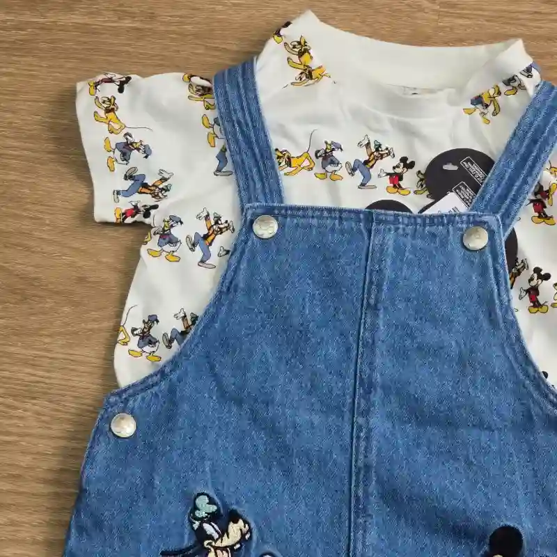 Conjunto de overol con pulover de Mickey Mouse
