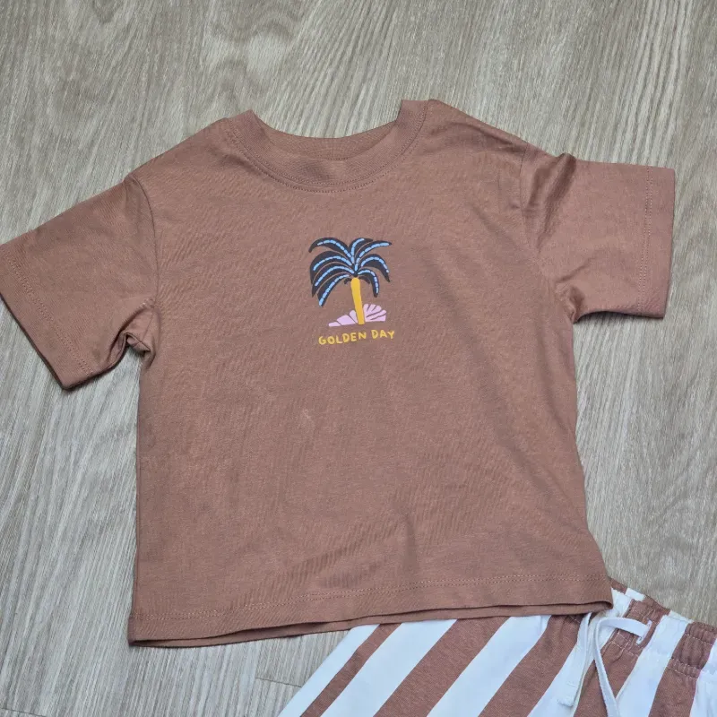 Conjunto de Palmera color Carmelita