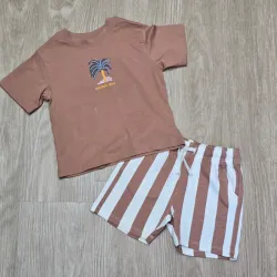 Conjunto de Palmera color Carmelita