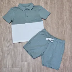Conjunto de Polo color verde con Short