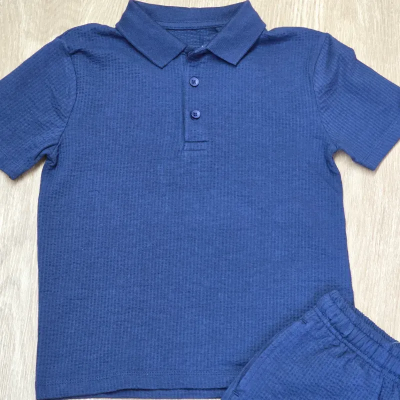 Conjunto de Polo y Short color azul
