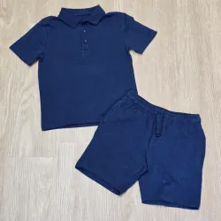 Conjunto de Polo y Short color azul