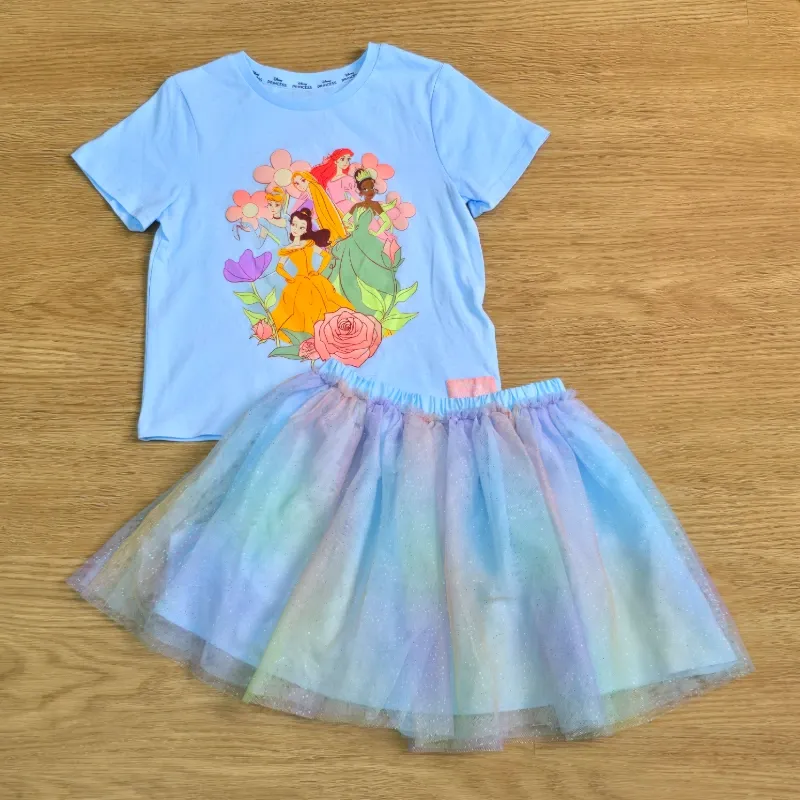 Conjunto de Princesas con saya de Tul