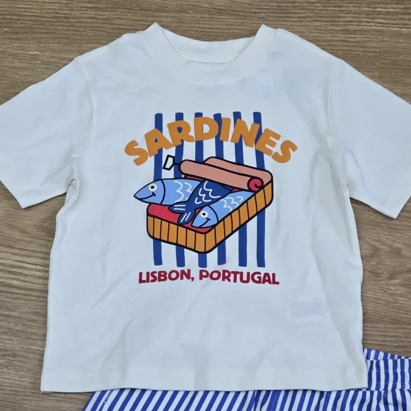 Conjunto de Sardines color azul y blanco