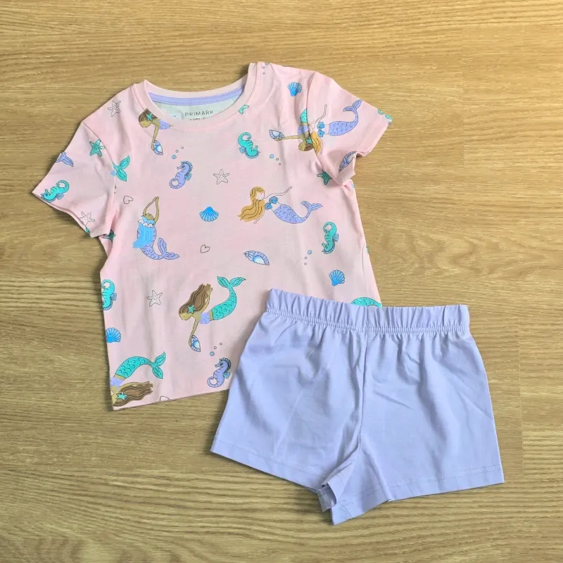 Conjunto de Sirenas color rosa de short