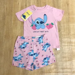 Conjunto de Stitch color rosado