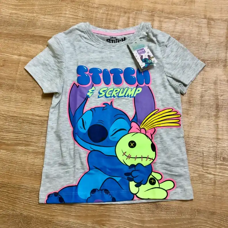 Pijama de Stitch y Scrump color gris