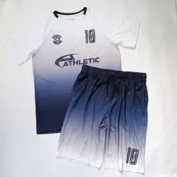 Conjunto deportivo color azul y blanco