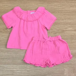 Conjunto rosado de Bambula