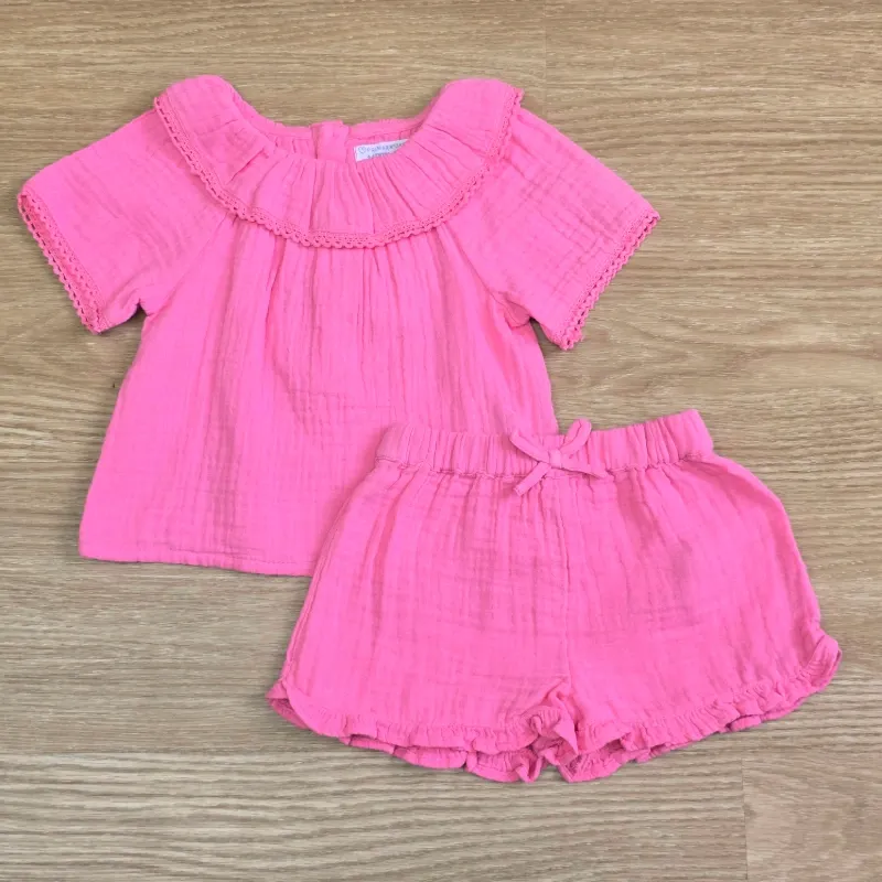 Conjunto rosado de Bambula