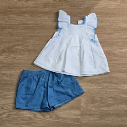 Conjunto veraniego con vuelos