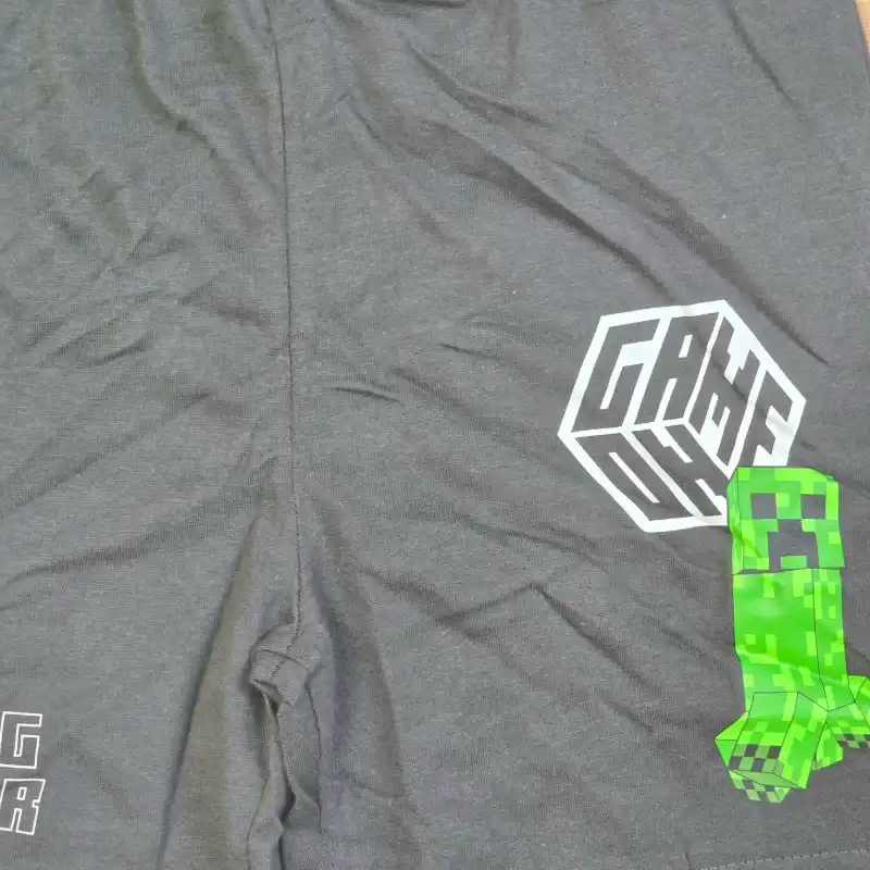 Conjunto Verde y Gris oscuro Minecraft