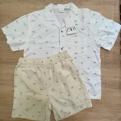 Conjunto Zara con palmeras 