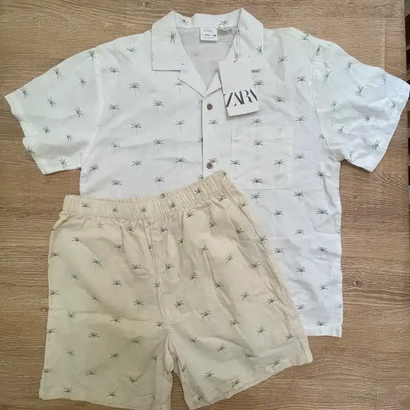Conjunto Zara con palmeras 