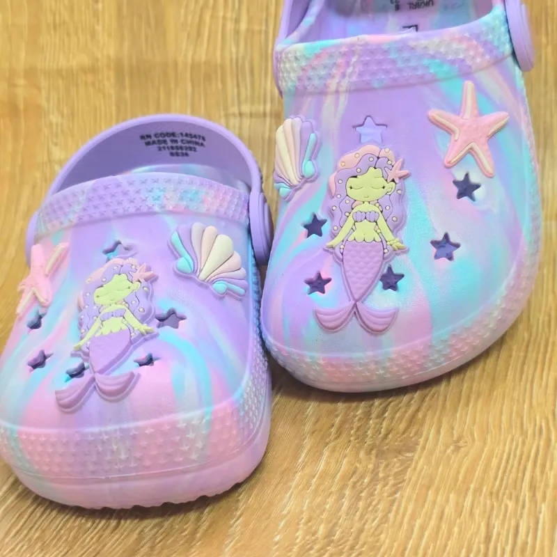 Crocs de Sirena color morados
