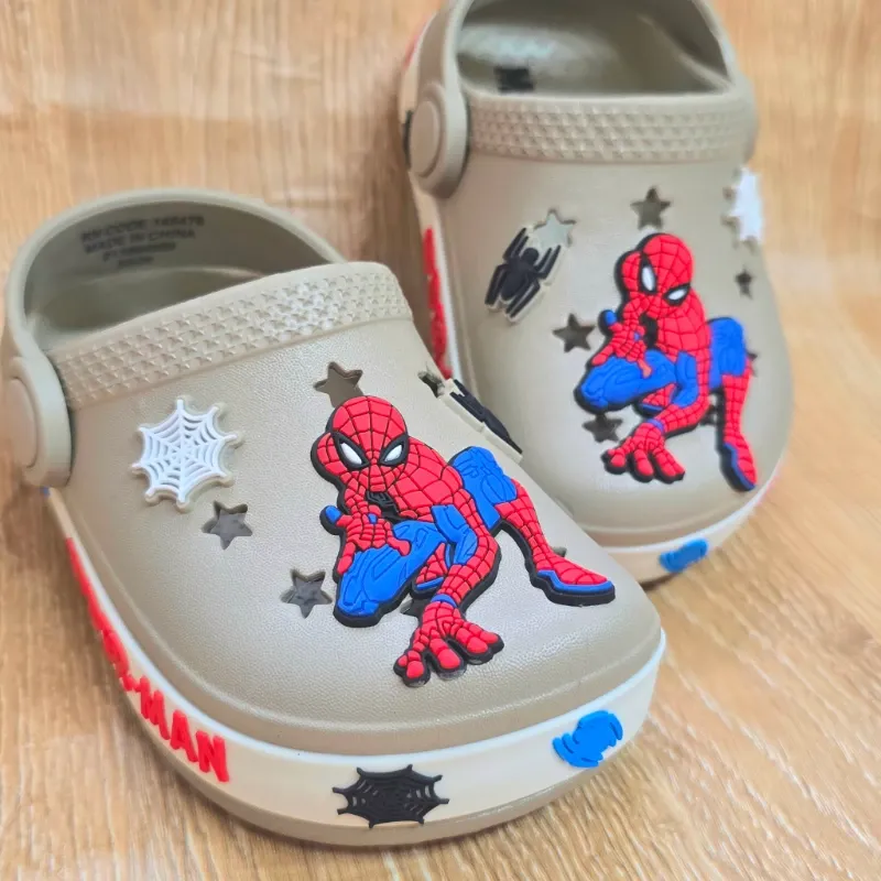 Crocs de Spiderman color beich