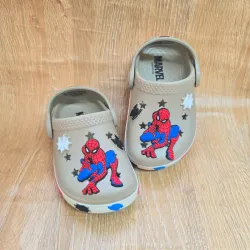 Crocs de Spiderman color beich