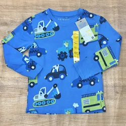 Enguatada azul con carros 