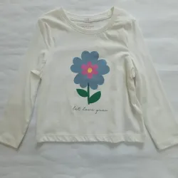 Enguatada blanca con flor