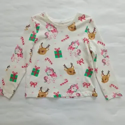 Enguatada blanca con motivos navideños 