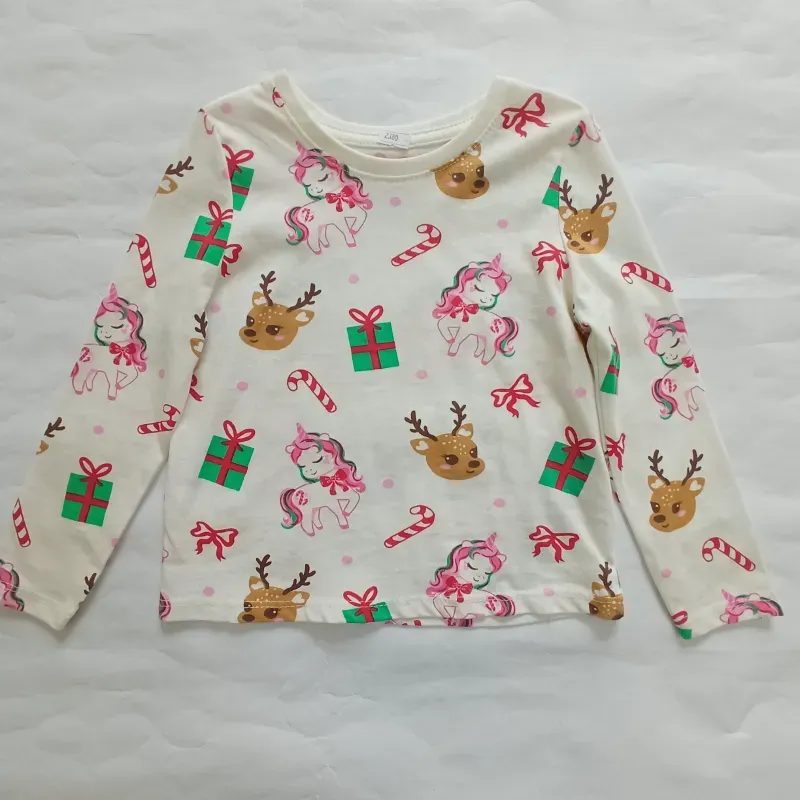 Enguatada blanca con motivos navideños 