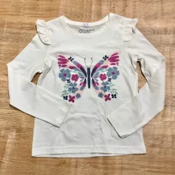 Enguatada blanca de mariposa 