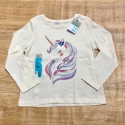 Enguatada blanca de unicornio 