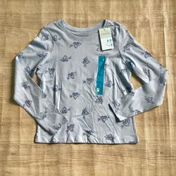 Enguatada con corazones azules 