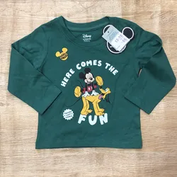 Enguatada de Mickey Mouse color verde