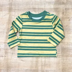 Enguatada de rayas color verde y amarillo 