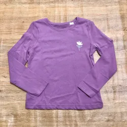 Enguatada violeta de flor 