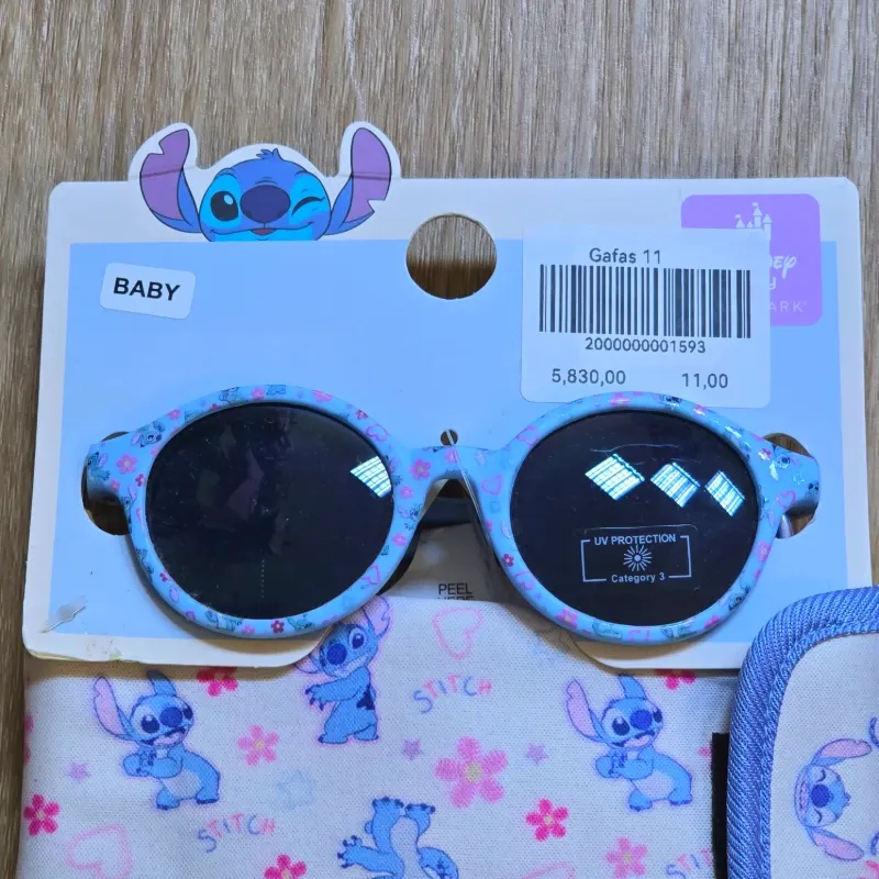 Gafas de Stich redondas con estuche